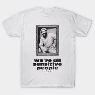 we're all sensitive people - marvin gaye framed vintage T-Shirt